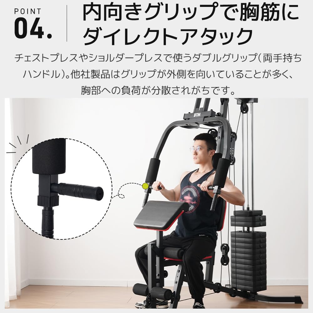 Amazon.co.jp: BTM マルチホームジム トレーニング ジムマシン 筋トレ